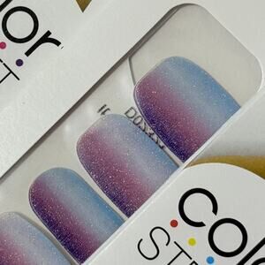 New Color Street “It Takes Tucson” Purple and Blue Ombre Glitter Nail Strips